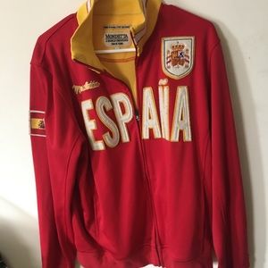 Espana vintage zip up track sweater